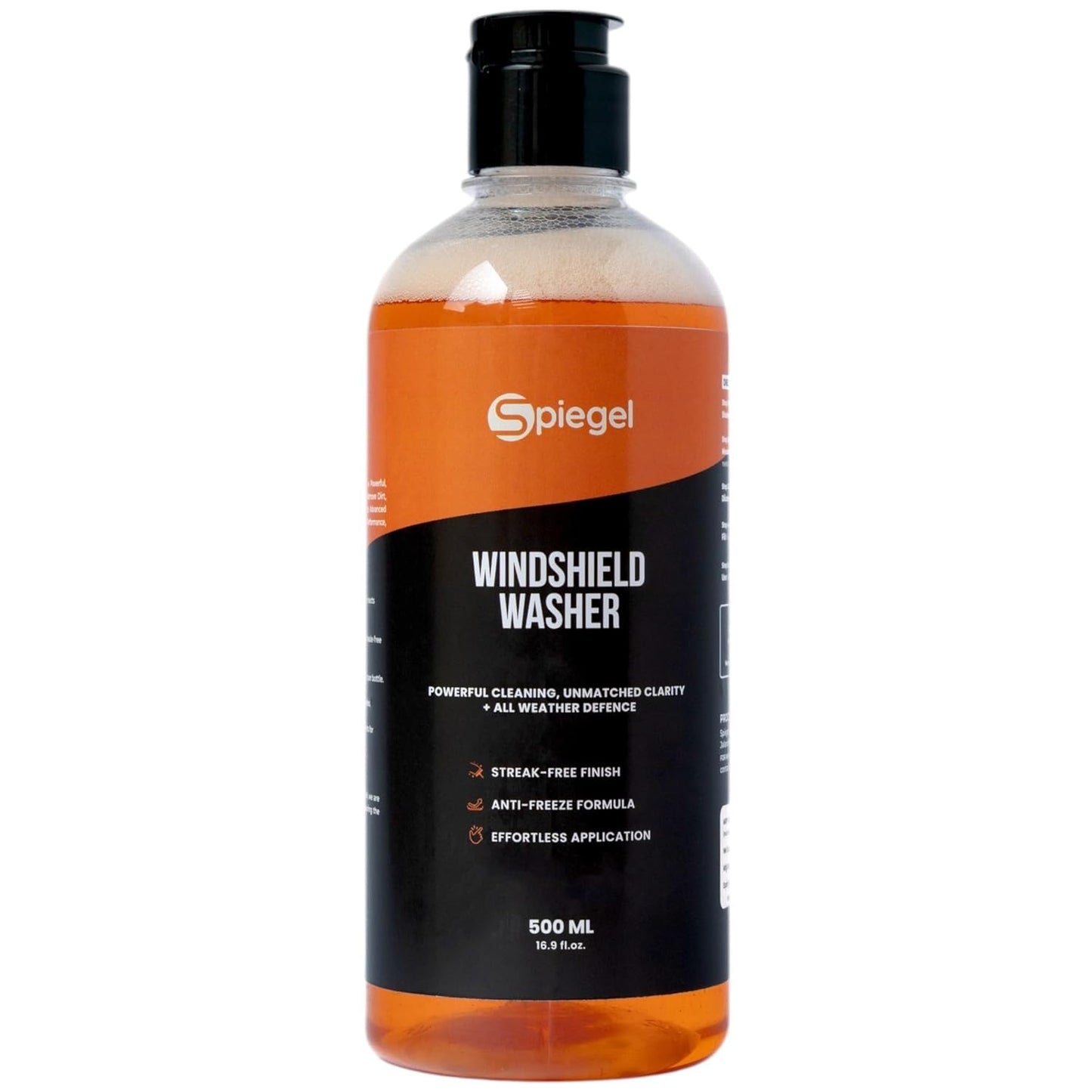 Spiegel Windshield Washer Fluid 500ml + Car Glass Cleaner Spray 500ml | Streak-Free Shine | Removes Bugs, Grime & Oily Residue | All Weather Formula for Crystal Clear Visibility | Car Care Combo Pack