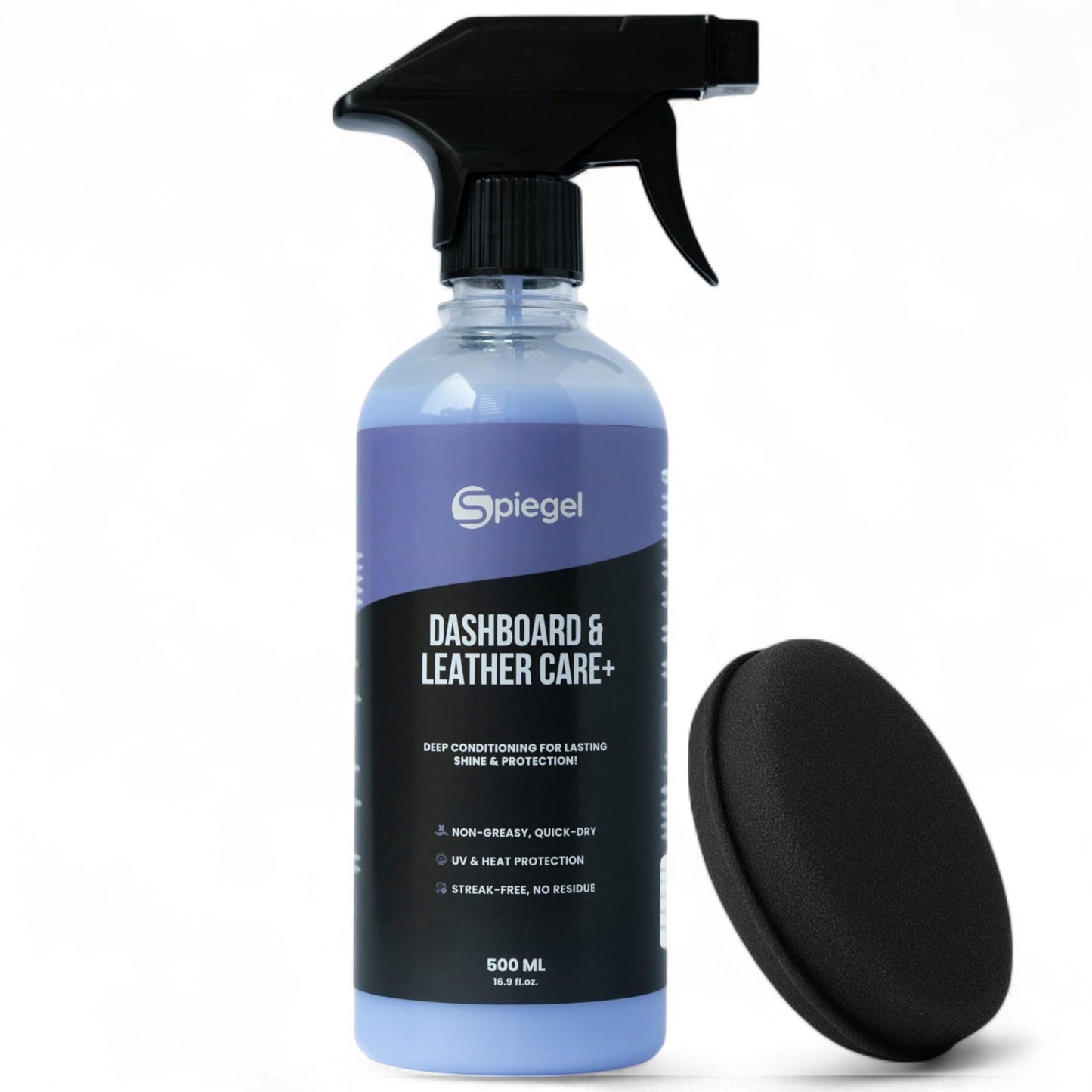 Spiegel Car Care Combo | Supreme Tyre Gloss + Dashboard & Leather Polish (500 ml Each) | High Shine, UV Protection & Interior Conditioning | Complete Detailing Kit