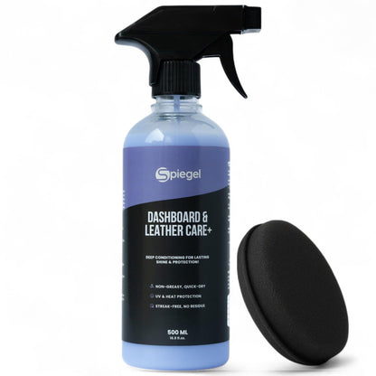Spiegel Car Care Combo | Supreme Tyre Gloss + Dashboard & Leather Polish (500 ml Each) | High Shine, UV Protection & Interior Conditioning | Complete Detailing Kit