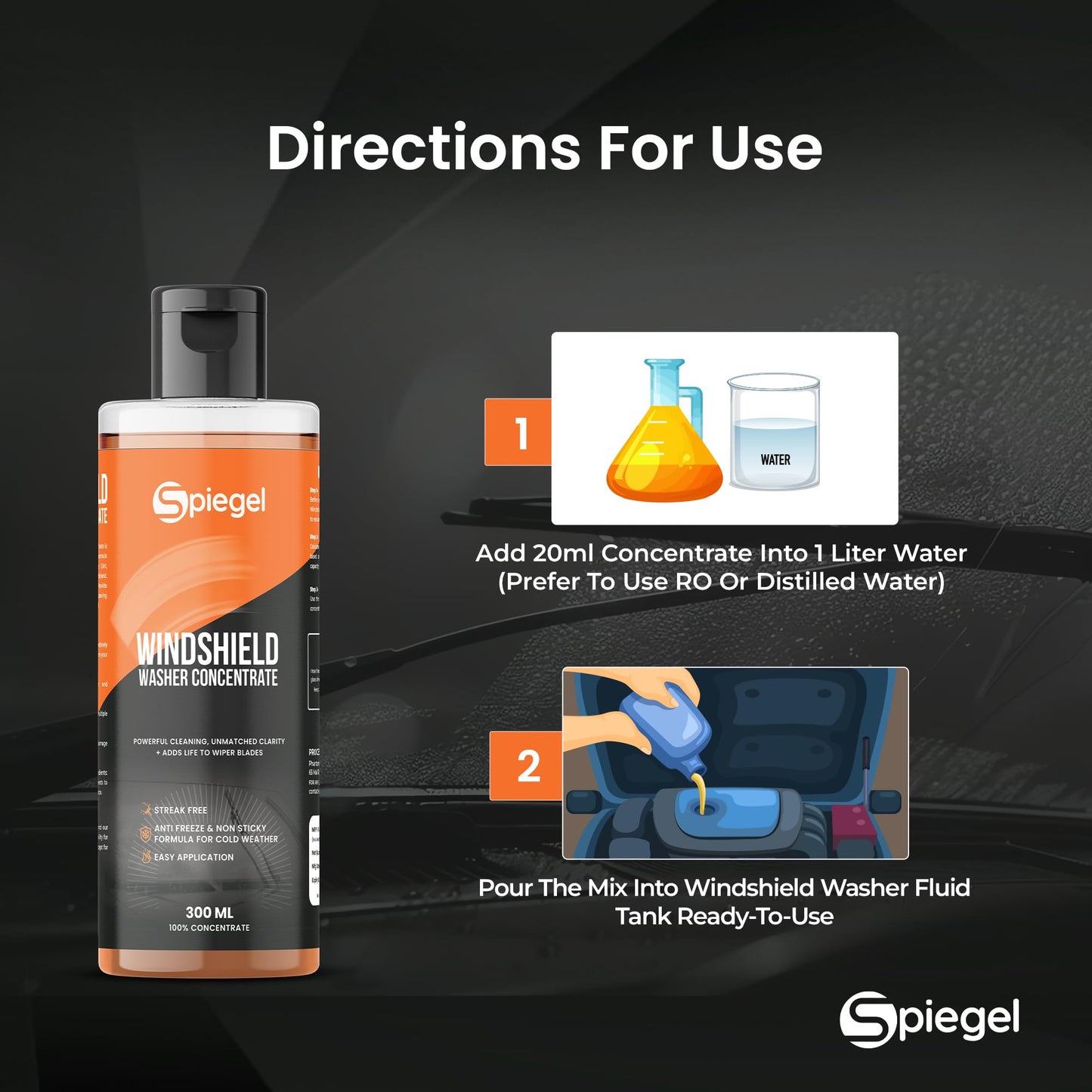 Spiegel Windshield Washer Fluid For Car 500ML